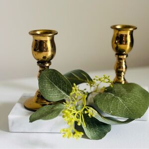 Elegant Gold Candle Holders